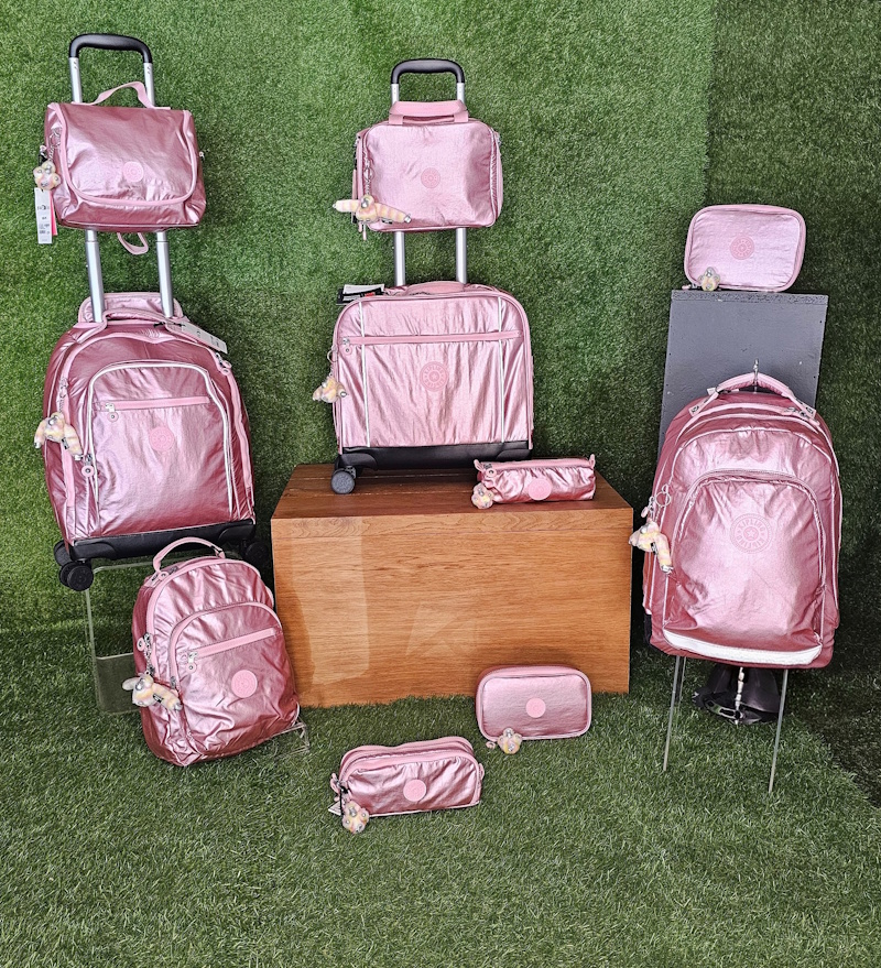 Kipling Bronze Pink Met