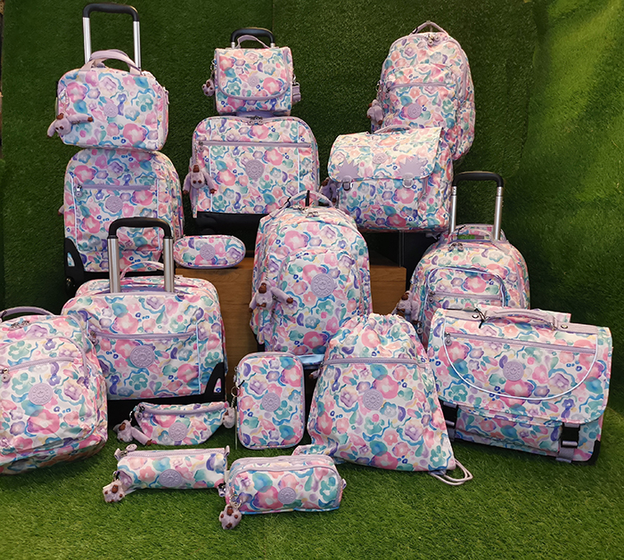 Kipling Aqua Flowers