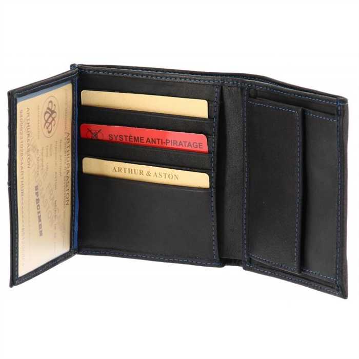 Portefeuille vertical avec porte-monnaie