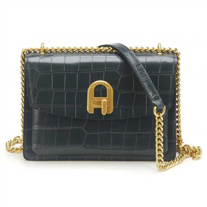 Maroquinerie Simonart Romy Sac bandoulière Romy cuir façon croco